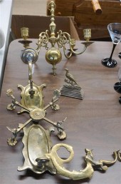 DUTCH STYLE BRASS FOUR-LIGHT C