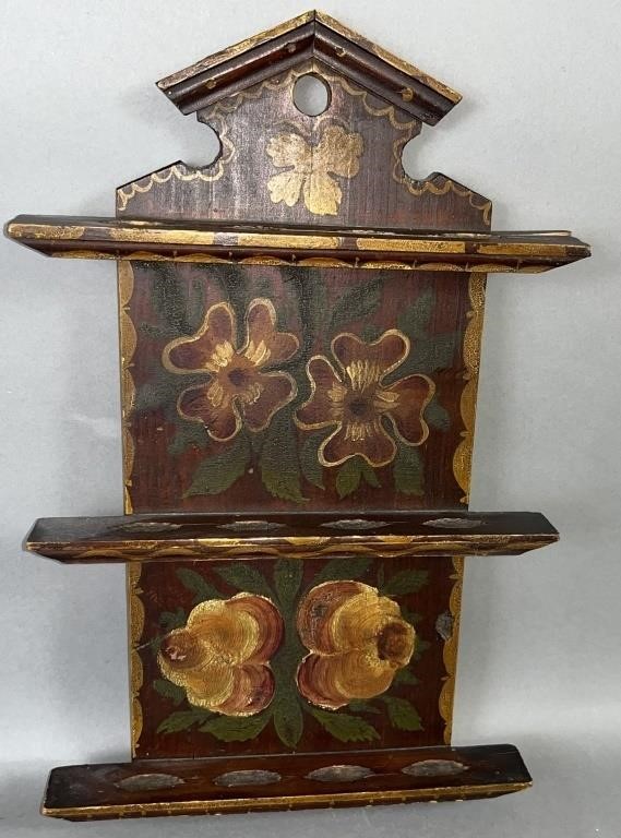 DUTCH-TYPE PAINT DECORATED SPOON