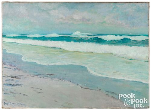 DWIGHT BLANEY OIL ON CANVAS COASTAL
