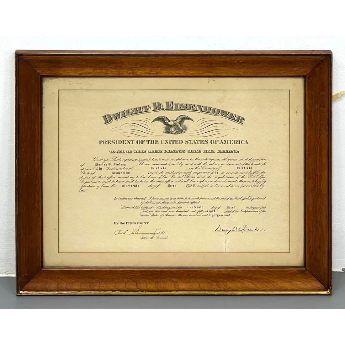 DWIGHT D EISENHOWER Autograph.