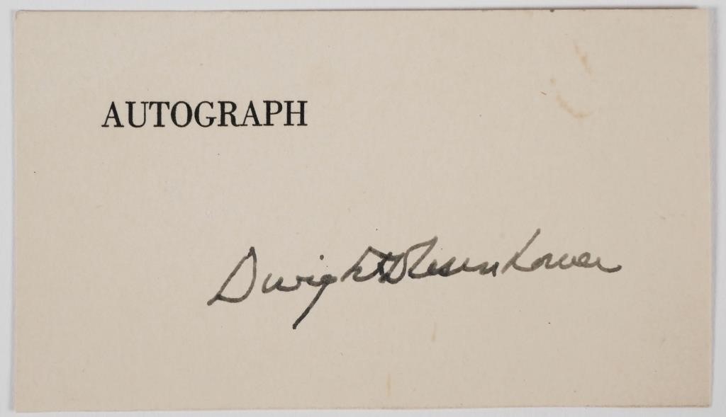 DWIGHT D. EISENHOWER AUTOGRAPHInk
