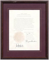 Dwight Eisenhower signed docum