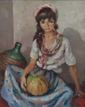 DYF Marcel. Oil on Canvas of G