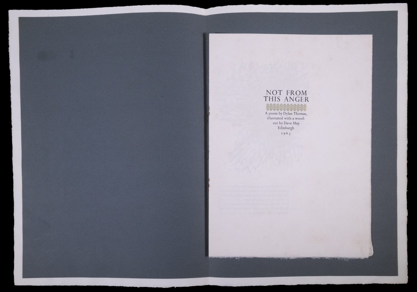 DYLAN THOMAS CHAPBOOK FROM