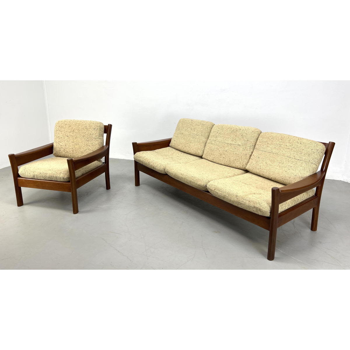 Dyrlund Danish Modern teak sofa and