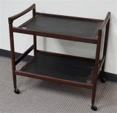 DYRLUND ROSEWOOD TEA CART, HEI