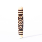 DZI BEAD WITH STRIPED AND CIRC