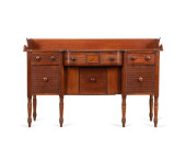 E. 19TH C. IRISH REEDED MAHOGA