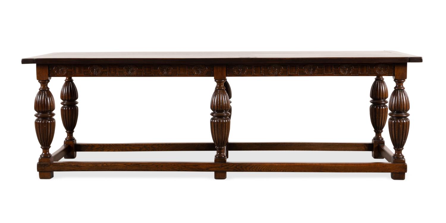 E. 20TH C. CHARLES I STYLE OAK