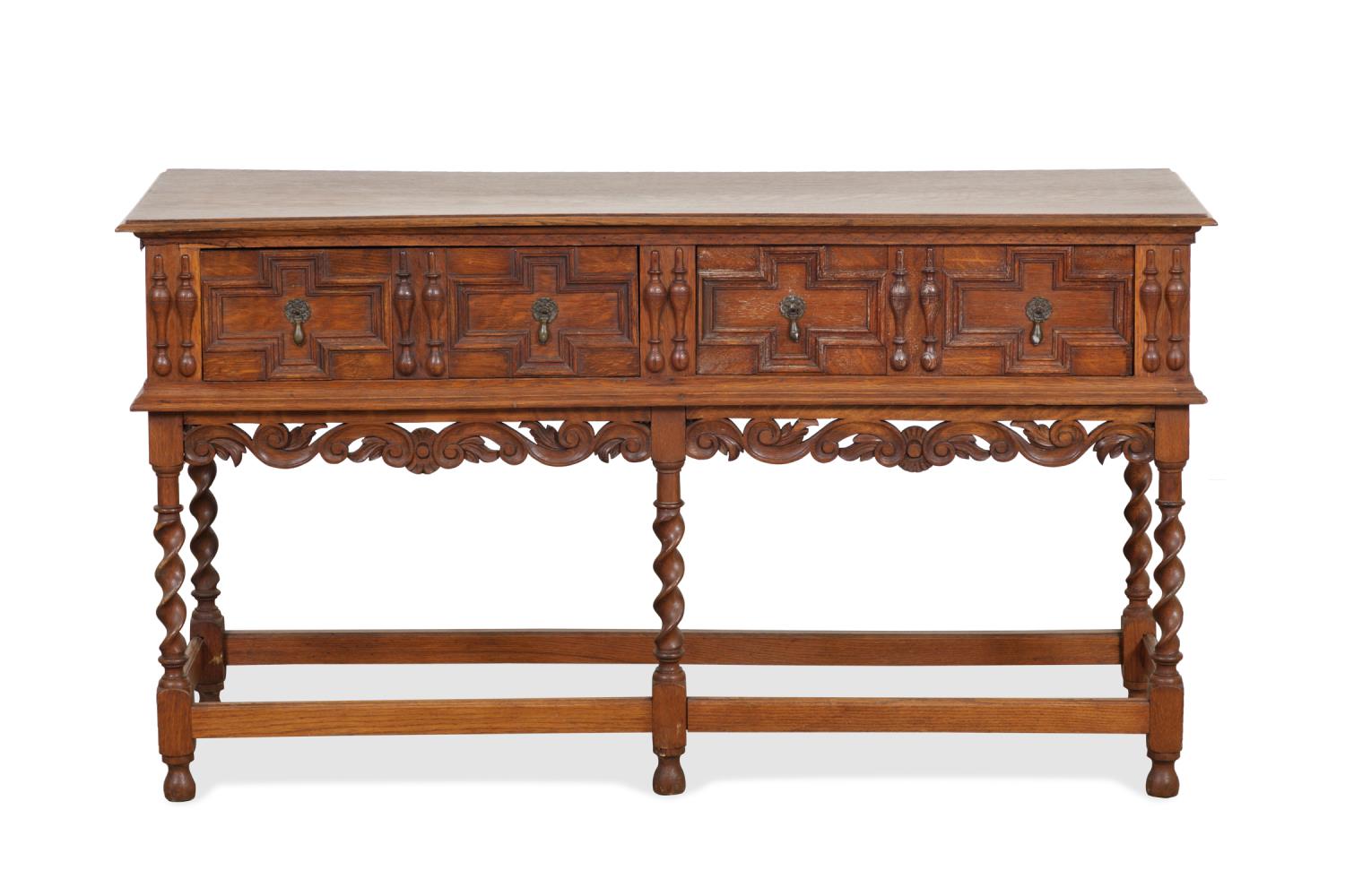 E. 20TH C. ENGLISH CARVED OAK