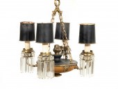 E. 20TH C. FOUR-LIGHT EMPIRE T
