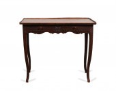 E. 20TH C. FRENCH OAK LEATHER