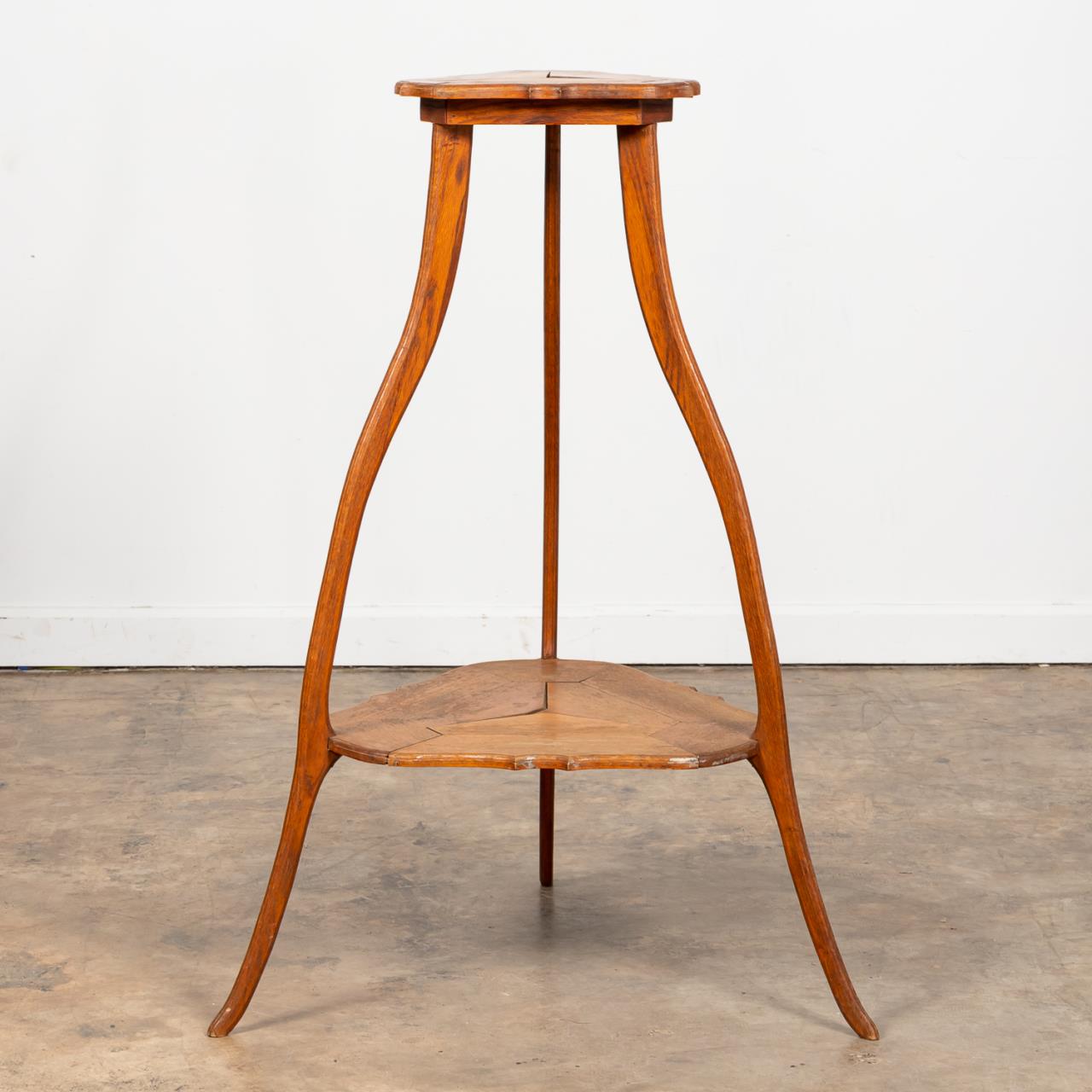 E. 20TH C. FRENCH TIERED OAK