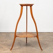 E. 20TH C. FRENCH TIERED OAK P