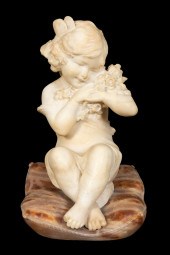 E. BATTIGLIO, ALABASTER SCULPT