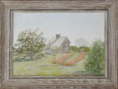 E. BROWNING OIL ON ARTIST BOAR