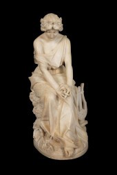 E. FIASCHI ALABASTER SCULPTURE