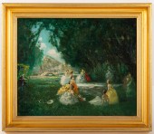 E. GELLIN. FETE CHAMPETRE, OIL