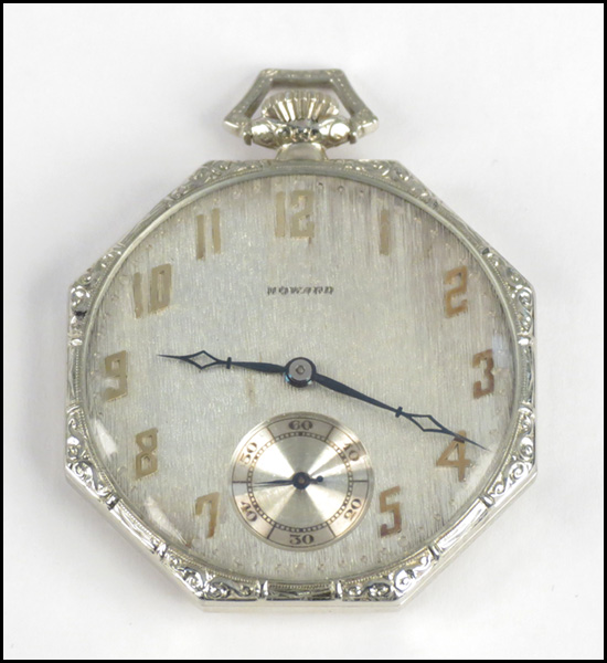 E. HOWARD WATCH CO 14 KARAT WHITE