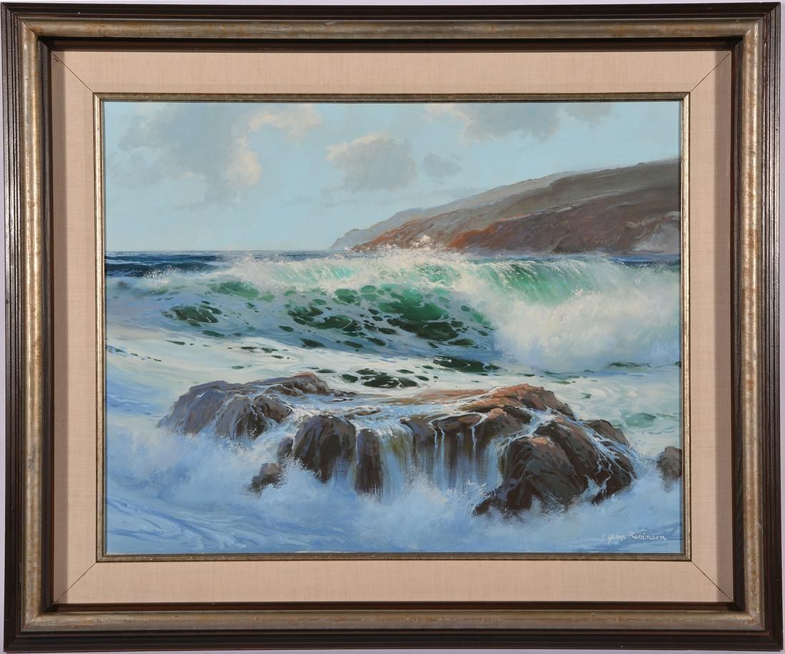 E. JOHN ROBINSON, "WINTER SURF,"