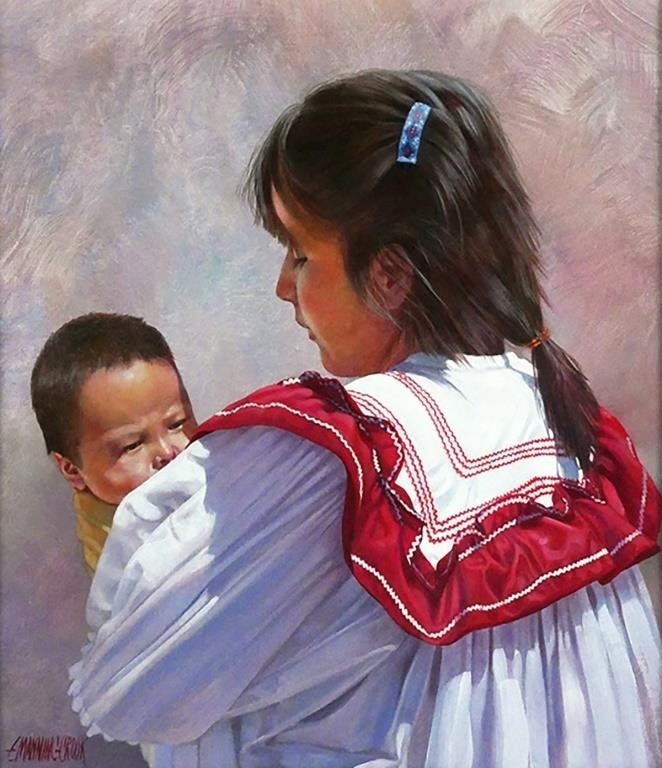 E. MANNING CROOK NAVAJO PAINTINGOil