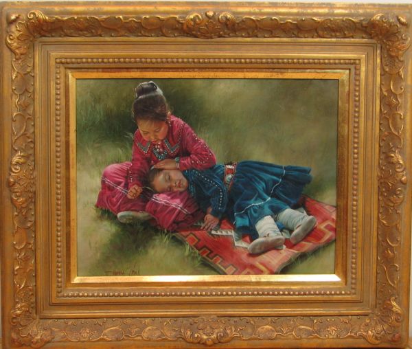 E. Manning Crook "Navajo Sisters"