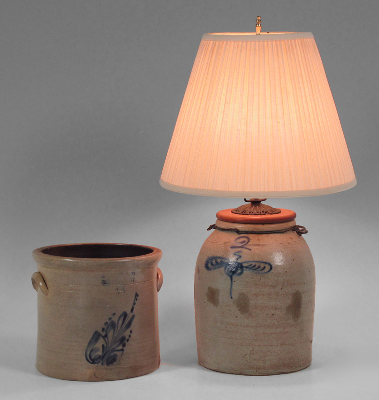 E. NORTON STONEWARE CROCK SOLD WITH