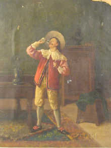 E. Parretton: oil on canvas