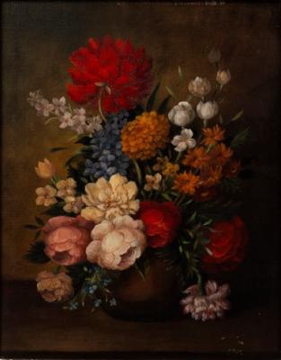 E Piet/Still Life of Flowers in a