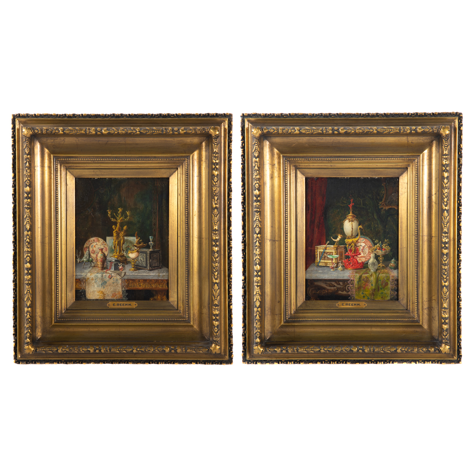 E. REEMM. A PAIR OF STILL LIFES,