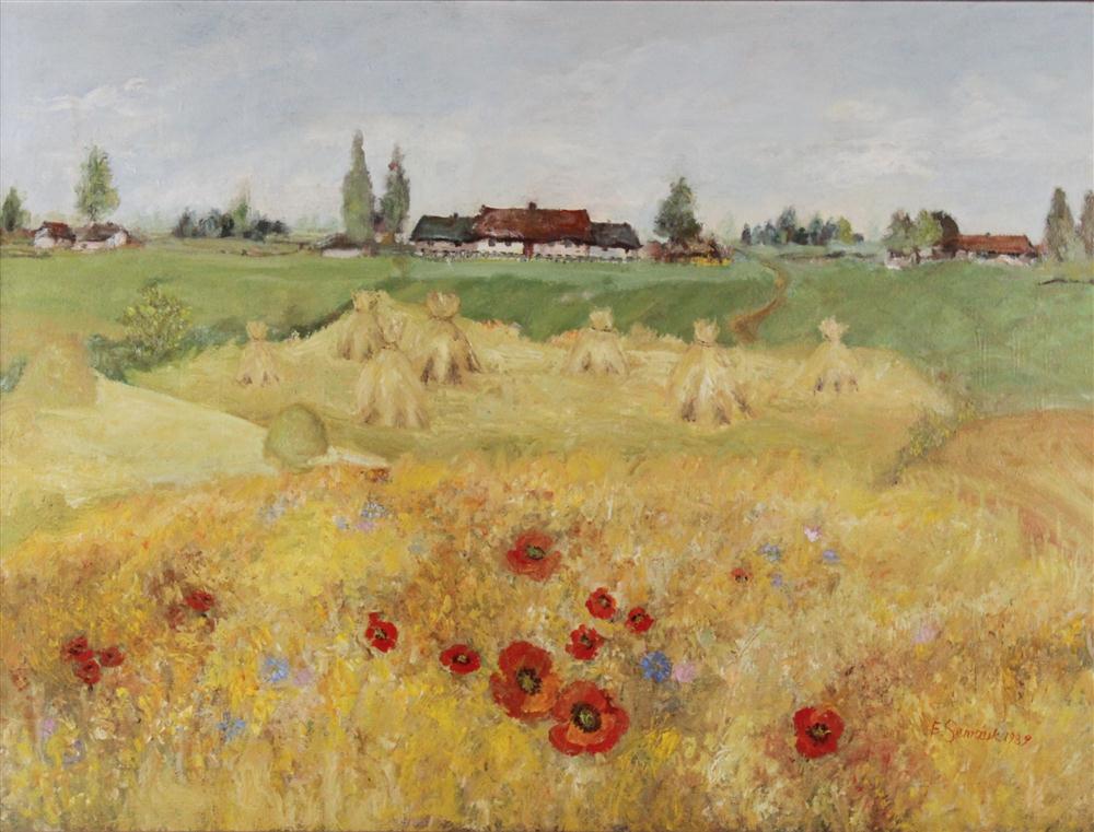 E. SENAUK 1989 POPPY FIELD