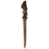 E. T. HURLEY BRONZE FIGURAL LE