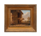 E. VERBOECKHOVEN, SHEEP IN BAR