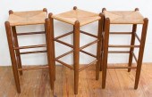 E.A. CLORE BARSTOOLS W/ RUSH S