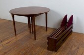 E.A. CLORE WALNUT DINING TABLE