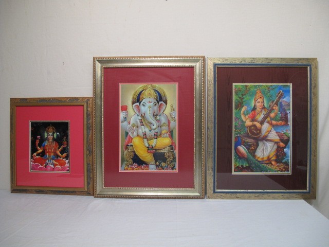 Each framed matted and under