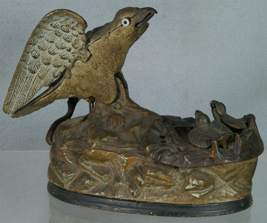 Eagle and Eaglets cast iron
