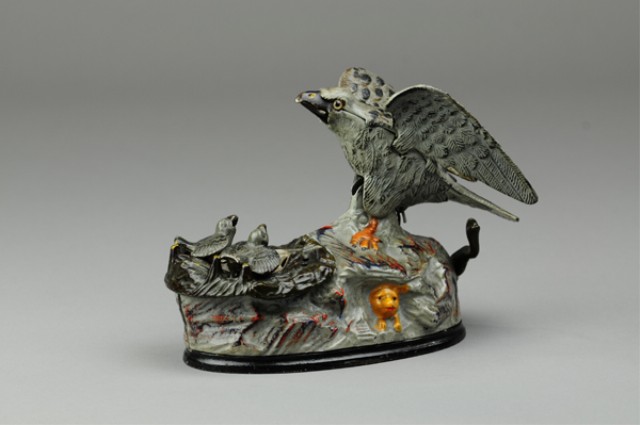 EAGLE & EAGLETS MECHANICAL BANK