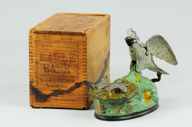 EAGLE & EAGLETS MECHANICAL BANK