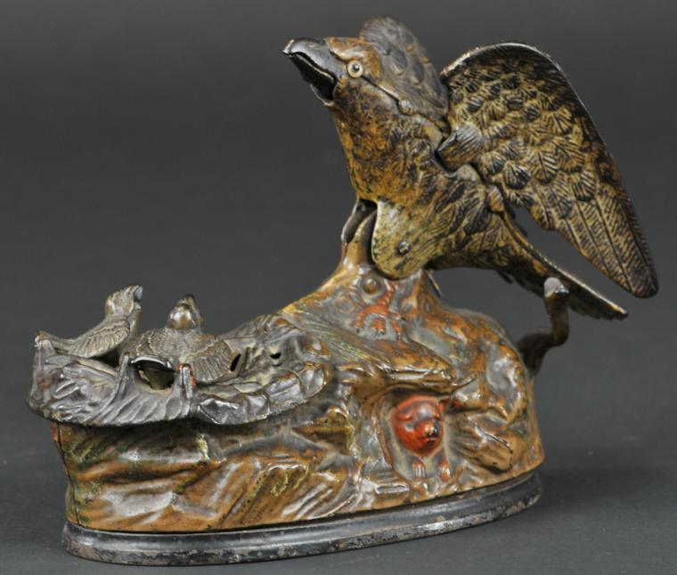 EAGLE & EAGLETS MECHANICAL BANK