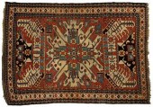 Eagle Kazak rug, bold central