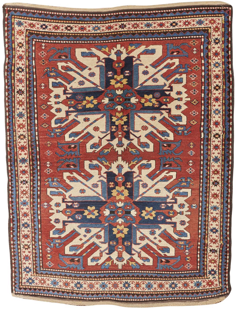 EAGLE KAZAK RUG, CAUCASUS, LATE
