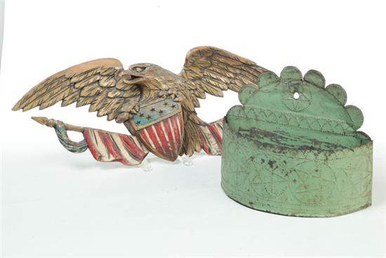 EAGLE PLAQUE AND TIN WALL