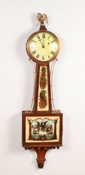 EAGLE TABLET BANJO CLOCK: Cres