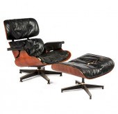 EAMES LOUNGE CHAIR AND OTTOMAN
