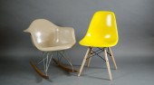 EAMES MID-CENTURY ROCKER AND S