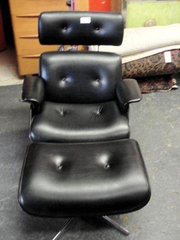 Eames Style Chair and Ottoman