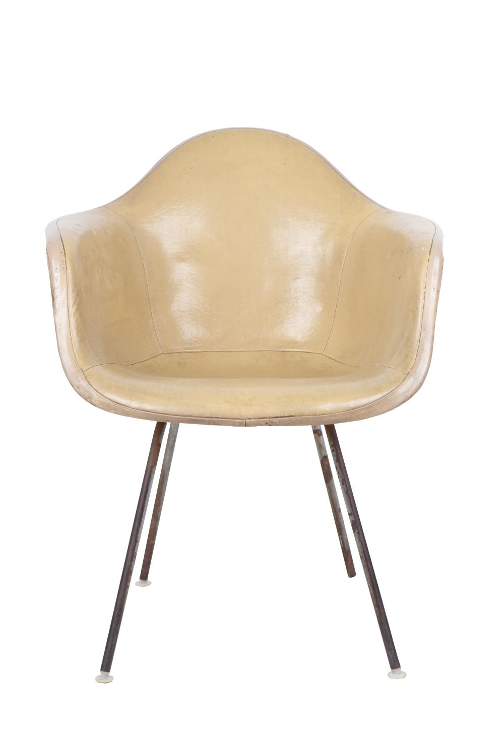 EAMES STYLE LEATHER-WRAPPED