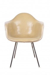 EAMES STYLE LEATHER-WRAPPED FI