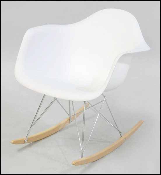 EAMES STYLE ROCKING CHAIR.